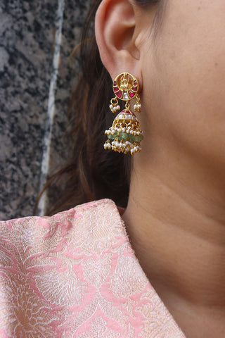 Little Lakshmi Jadau Jhumkas