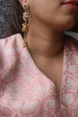 Ruby Kairi Chain Jhumkas