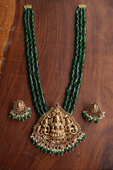 Lakshmi Tri Beads Pendant Set