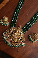 Lakshmi Tri Beads Pendant Set