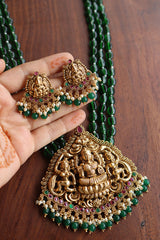 Lakshmi Tri Beads Pendant Set