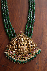Lakshmi Tri Beads Pendant Set