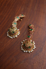 Lotus Ear Cuff Jhumkas