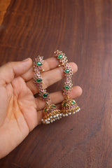 Lotus Ear Cuff Jhumkas