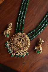 Ornamental Lakshmi Beads Pendant Set