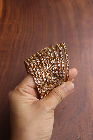 Set of 12 Stone Bangles