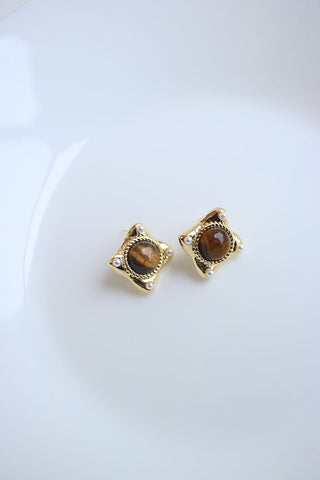 Brown Pearl Studs