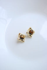 Brown Pearl Studs