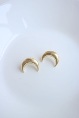 Matte Moon Studs