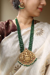 Lakshmi Tri Beads Pendant Set