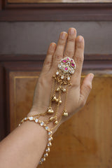 Ruby Kundan Haathphool