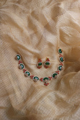 Coral Emerald Necklace