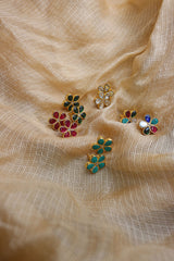Jadau Little Flower Studs
