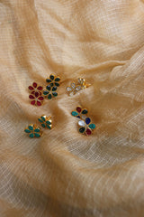 Jadau Little Flower Studs