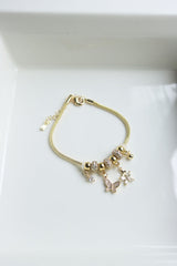Butterfly Stone Charms Bracelet