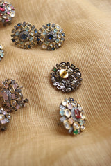 Gunmetal AD Kundan Studs