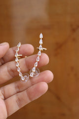 AD Tear Drop Line Ear cuffs