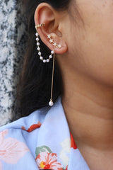 Stars Pearl Ear cuffs