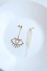 Evil Eye Crystal Earrings