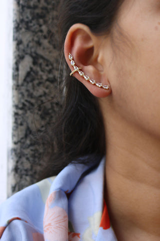 AD Tear Drop Line Ear cuffs