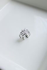 Silver Butterfly Finger Ring