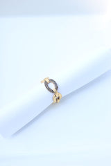 Matte Link Finger Ring