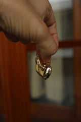 Heart Stone Hoops