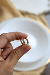 Single Stone Tiny Bali Earrings