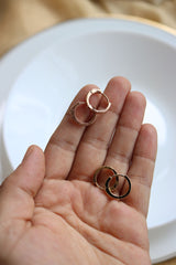 Single Stone Tiny Bali Earrings