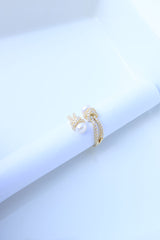 AD Pearl Knot Finger Ring