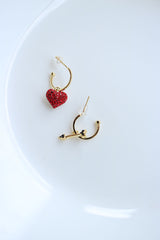 Cupid Heart Small Bali Earrings