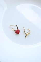 Cupid Heart Small Bali Earrings