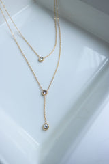 Dainty Stone Layer Chain