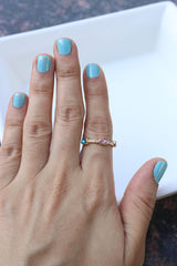 AD Ovals Stone Finger Ring