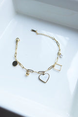 Heart Charms Bracelet