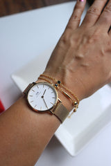 Dainty Black Stones Bracelet