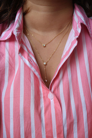 Dainty Stone Layer Chain