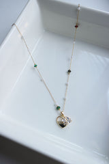 Bead Heart Butterfly Chain