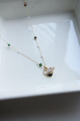 Bead Heart Butterfly Chain