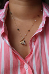 Bead Heart Butterfly Chain