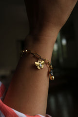 Butterfly Stone Charms Bracelet