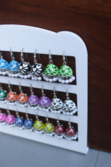 Mini Leaf Enamel Jhumkis (Colors available)