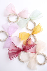 Bow Pearl Scrunchie