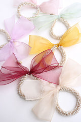 Bow Pearl Scrunchie