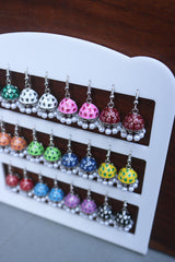 Mini Triangle Enamel Jhumkis (Colors available)