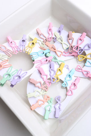 Set of 10 Multicolor Small Alligator Clips