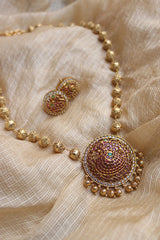 Peacock Ruby Maala Set