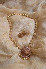 Peacock Ruby Maala Set