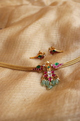 Kundan Bird Pendant Choker