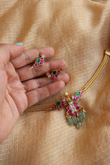 Kundan Bird Pendant Choker